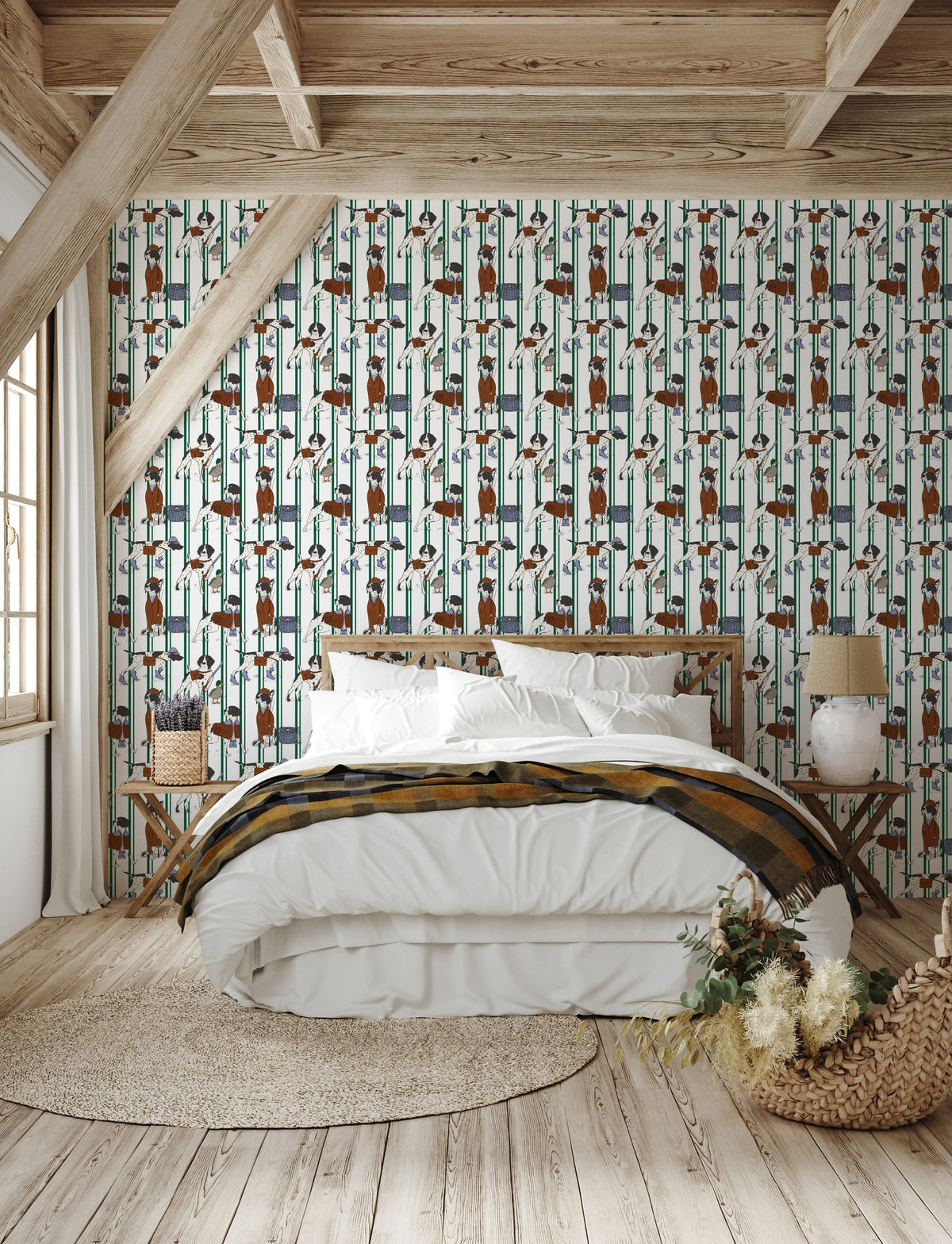 Edmund Wallpaper by Painted Hawk Design