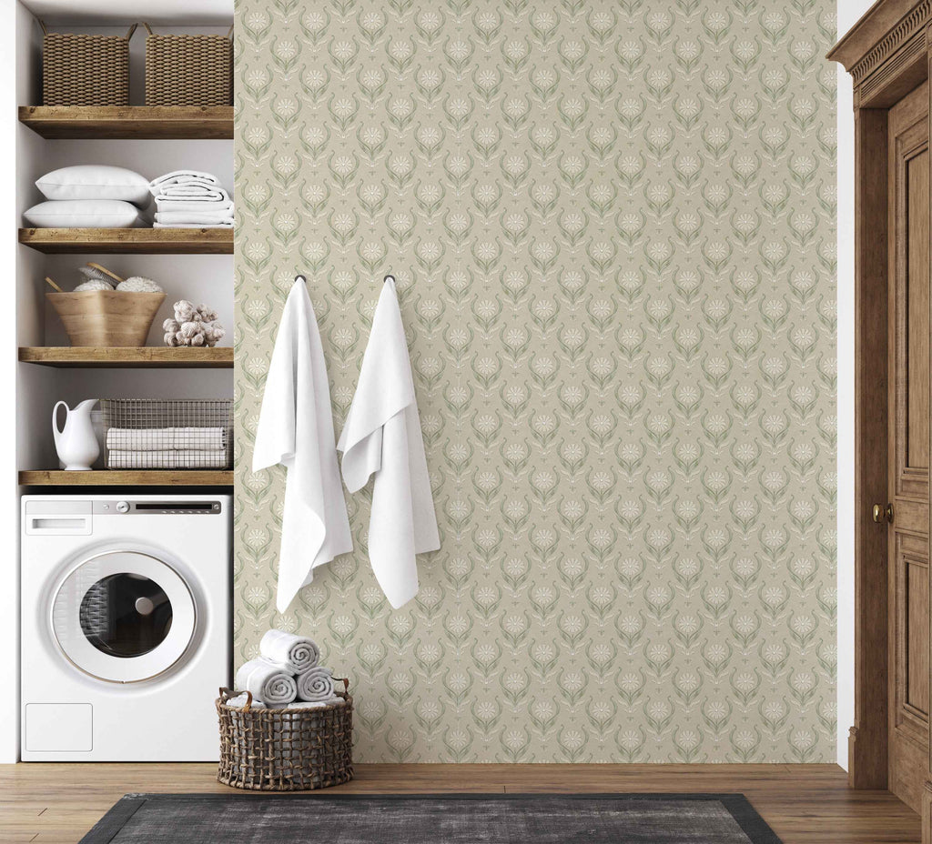 Dahlia Wallpaper by Caroline Rausch Design