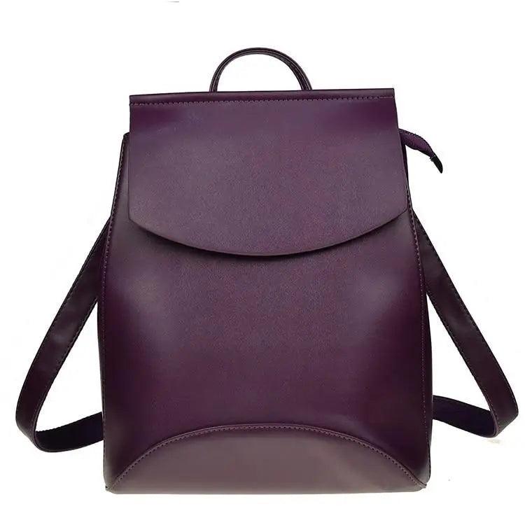 High Quality Leather Backpacks For Fashionable Women And Teenage Girls Large Capacity Shoulder Bagpack