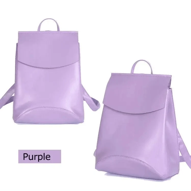 High Quality Leather Backpacks For Fashionable Women And Teenage Girls Large Capacity Shoulder Bagpack