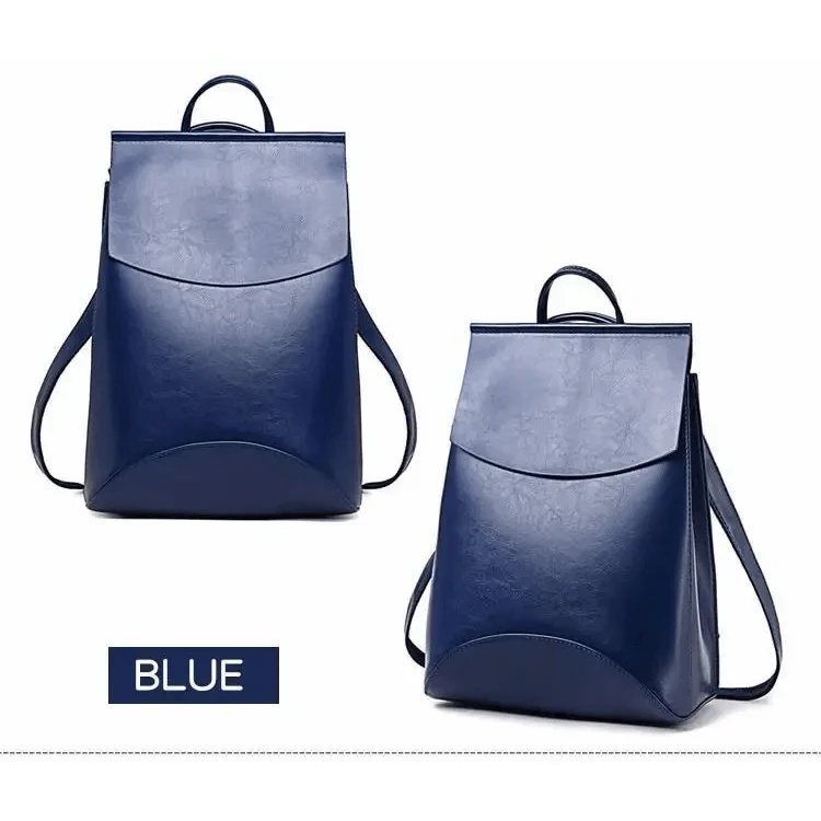 High Quality Leather Backpacks For Fashionable Women And Teenage Girls Large Capacity Shoulder Bagpack