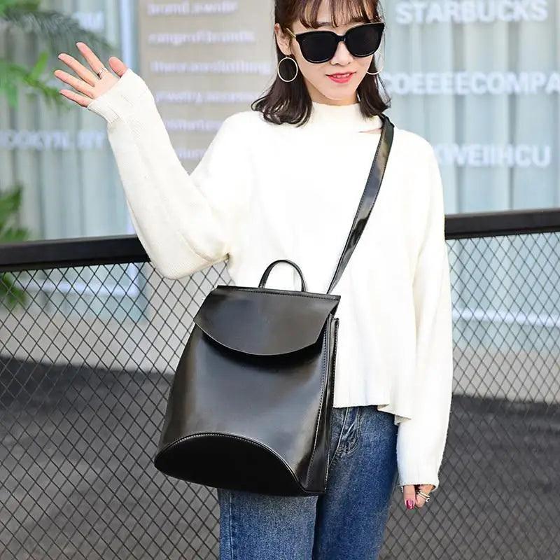 High Quality Leather Backpacks For Fashionable Women And Teenage Girls Large Capacity Shoulder Bagpack
