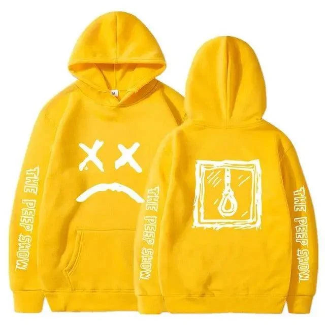 Hip Hop Hoodies Modern Hell Hood For Boy Men Women Hooded Pullover Male Female Cry Baby Hoodie Sweatshirts Women's Hoodie Peep Show Rap Music Men's Hip Hop Weep Rapper Sweater Warm Winter Sweater