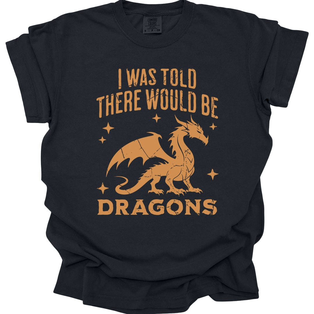 I Was Told There Would Be Dragons T-shirt - Comfort Colors