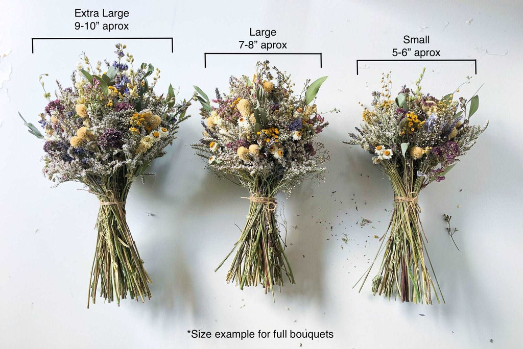 Blush Strawflower Dried Flowers Bouquet