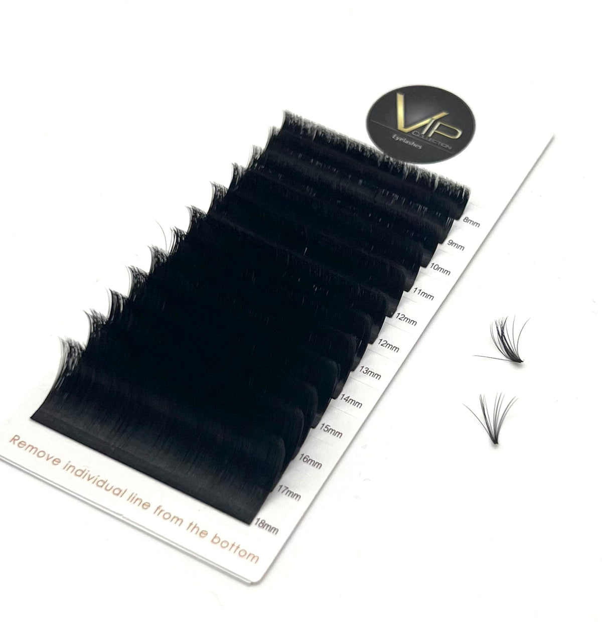 VIP Quick Fan Lash Extensions 0.05 mm C Curl | 12-Line Tray