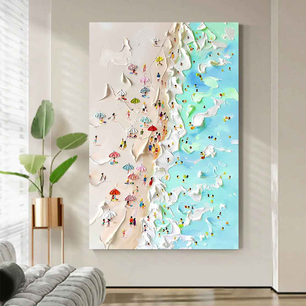 Beachfront Painting Coastal Wall Art
