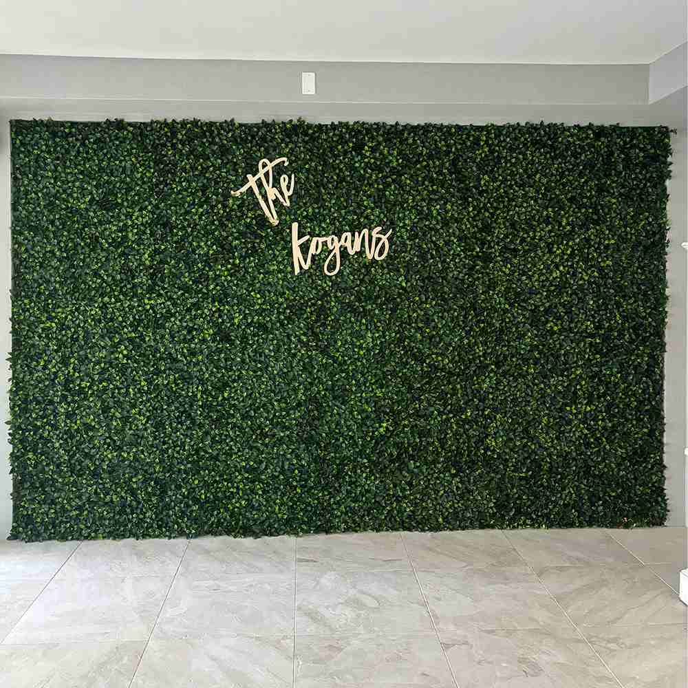 Jasmine Artificial Vertical Garden Green Wall Panel 40×40in 11 SQ FT – UV Resistant – Commercial Grade