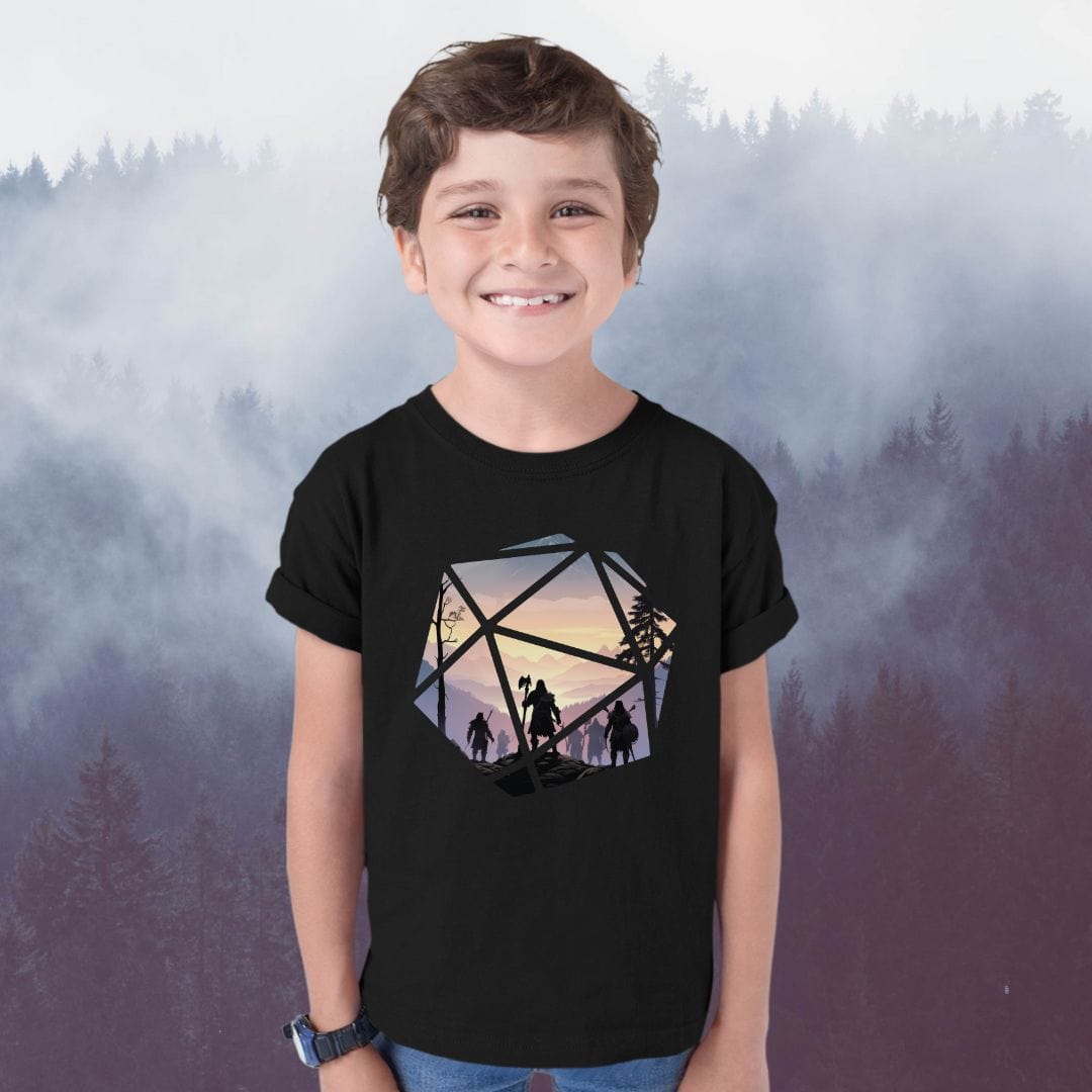 Kids D&D Shirt - D20 Landscape