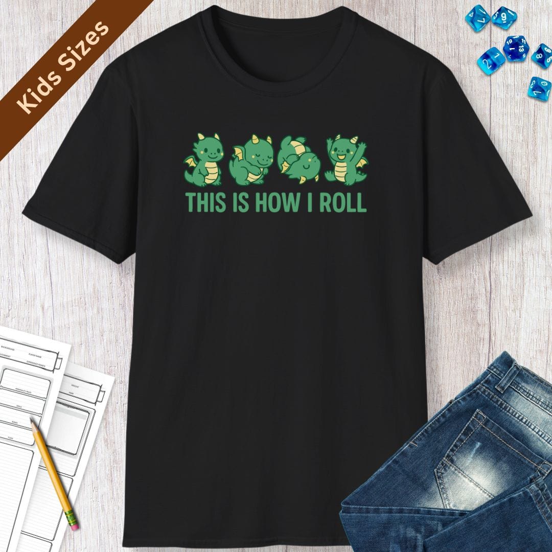 Kids This Is How I Roll Dragon T-Shirt