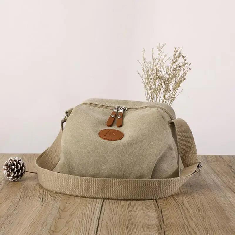 Lavish Style Canvas Crossbody Bag For Women And Girld Travel Bag Lightweighted Casual Shoulder Bag For Females