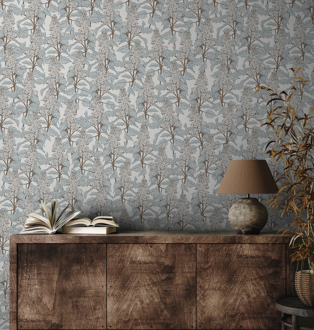 Lilac Wallpaper by Brittany Polatis Design