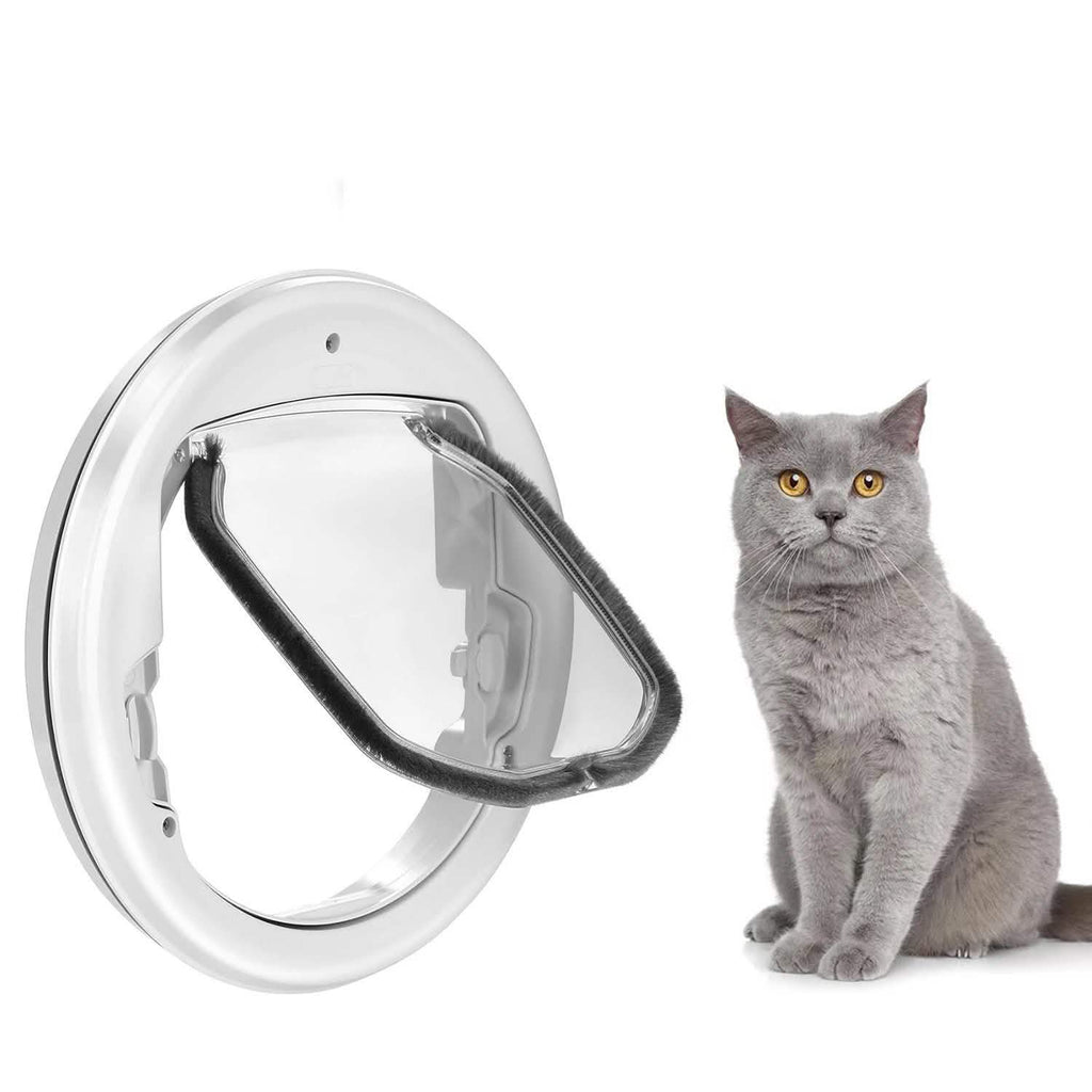 Lightweight Flap Pet Door Cats Small Dogs Anti-Insects Quiet Magnet Locking Gate