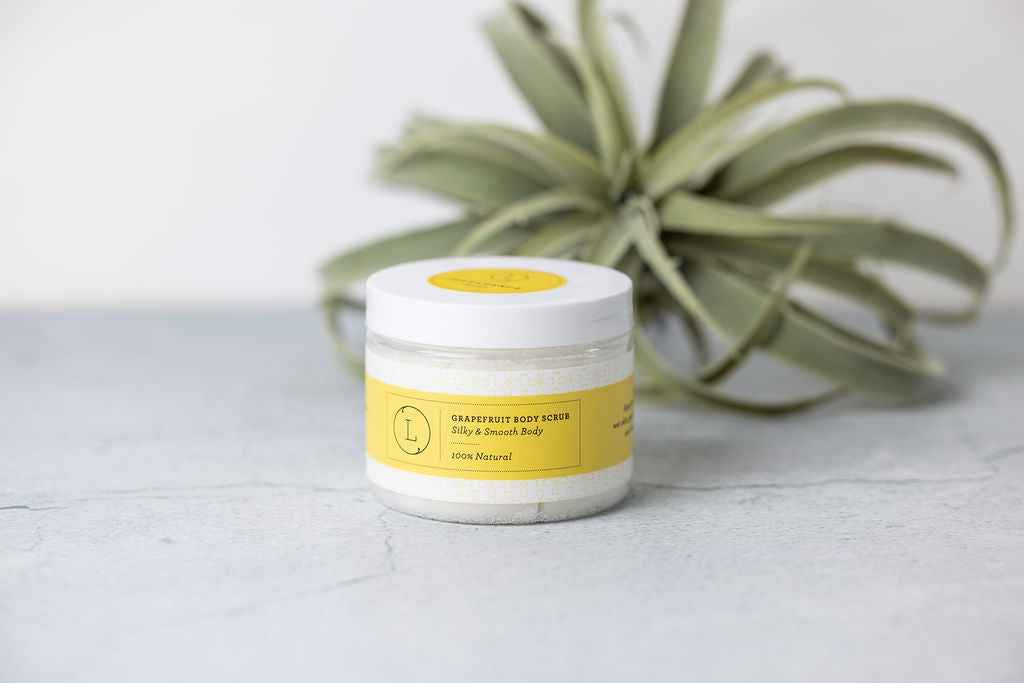 Grapefruit Body Scrub – Natural Exfoliating Salt Scrub
