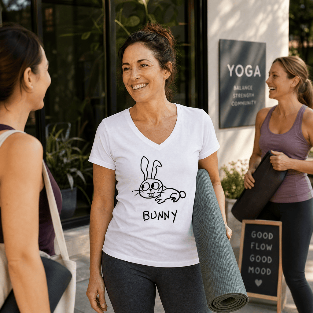 Bunny - V-neck Tee