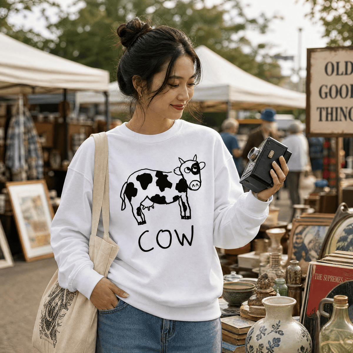 Cow - Crewneck Sweatshirt