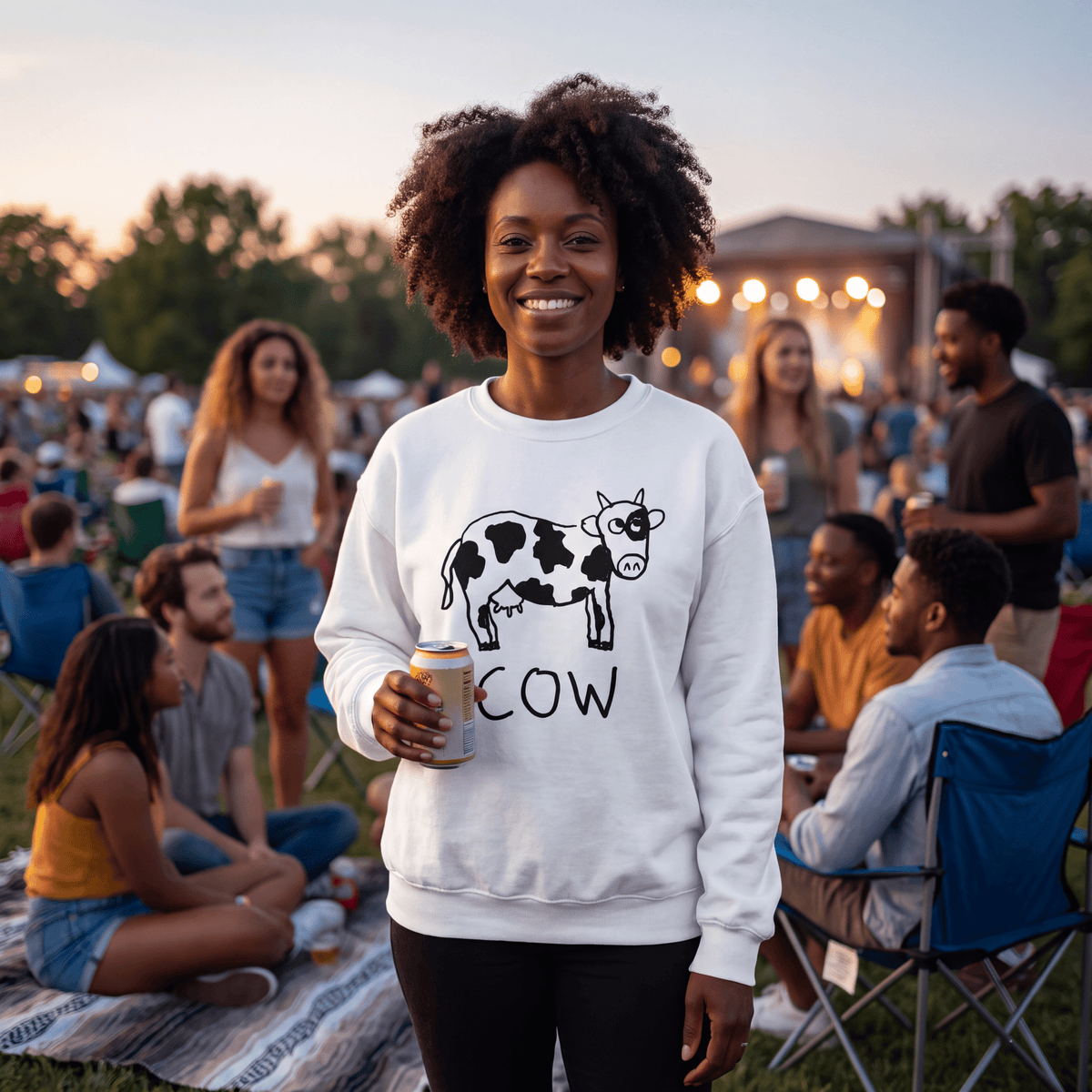 Cow - Crewneck Sweatshirt