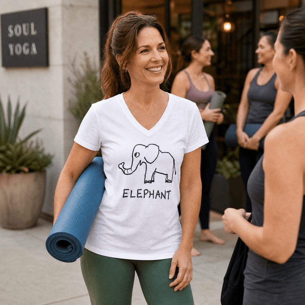 Elephant - V-neck Tee