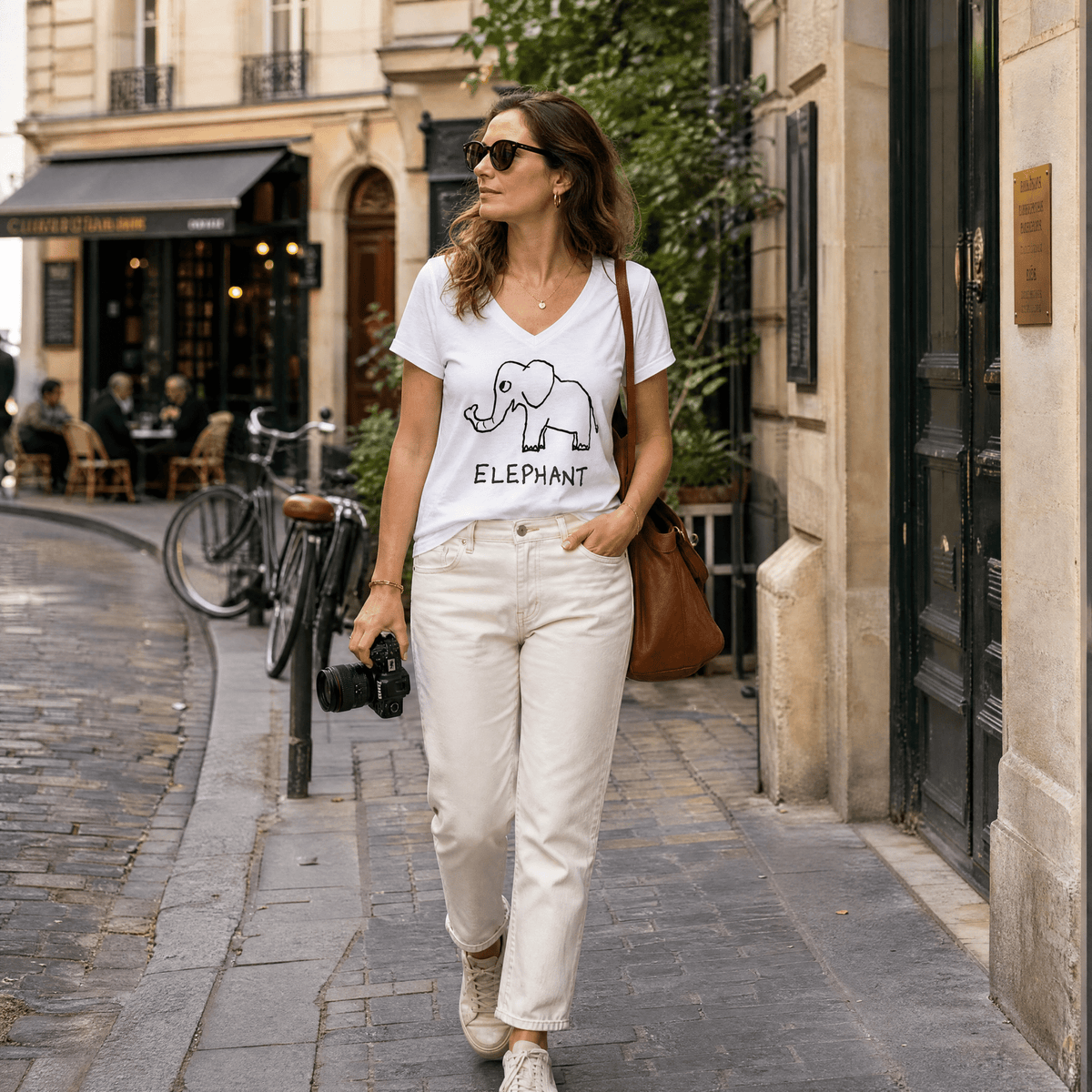 Elephant - V-neck Tee