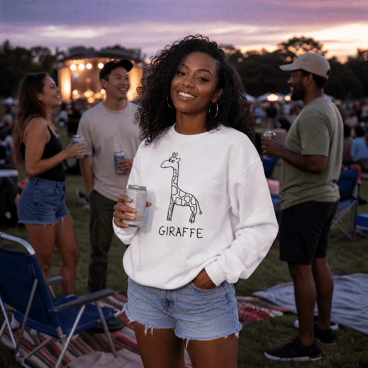 Giraffe - Crewneck Sweatshirt