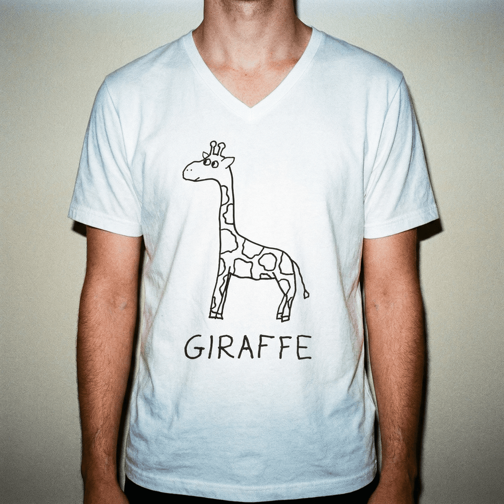 Giraffe - V-neck Tee
