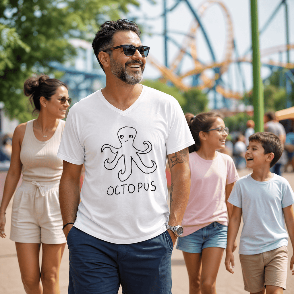 Octopus - V-neck Tee