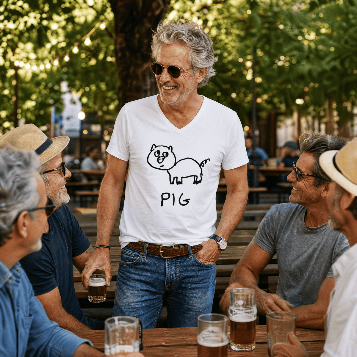 Pig - V-neck Tee