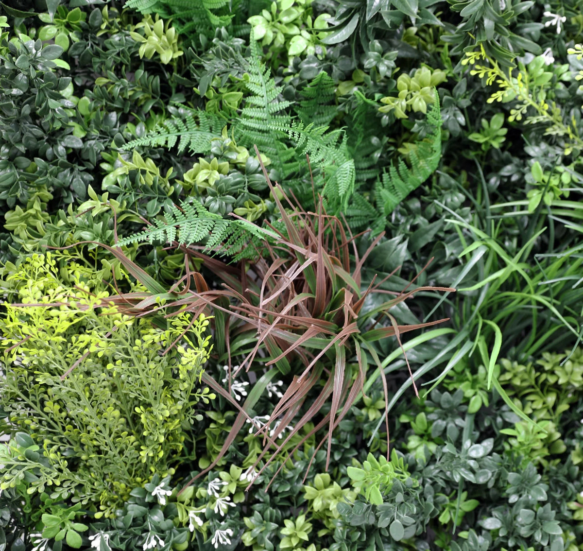 Tropical Vibe Artificial Vertical Garden Green Wall Panel 35×35in – NFPA 701 Certified – UV Resistant – Commercial Grade