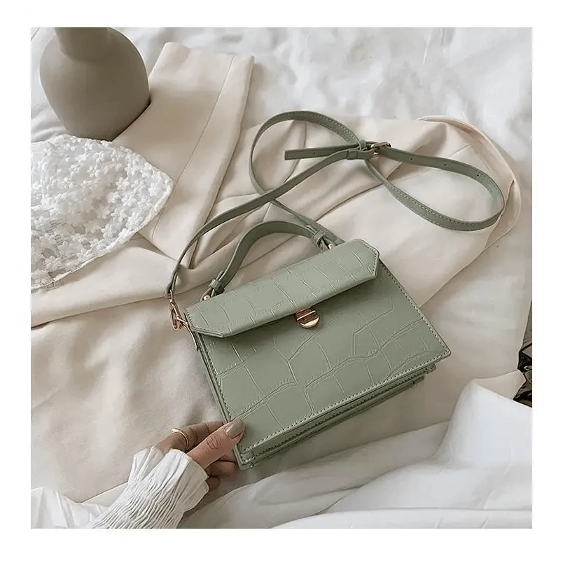 Luxury Snow White Crossbody Bags For Women And Girls Small PU Leather Handbag - Ladies Designer Evening Bags