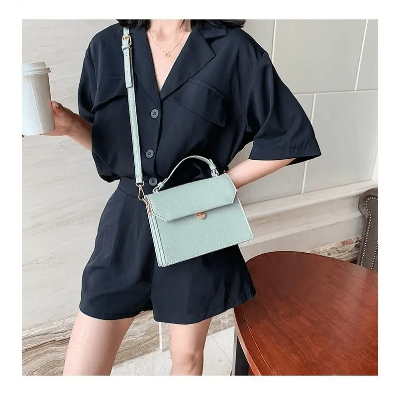 Luxury Snow White Crossbody Bags For Women And Girls Small PU Leather Handbag - Ladies Designer Evening Bags