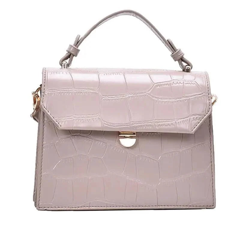 Luxury Snow White Crossbody Bags For Women And Girls Small PU Leather Handbag - Ladies Designer Evening Bags