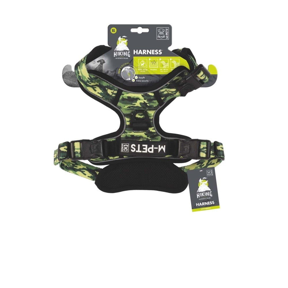 M-Pets Hiking Camouflage Reflective Soft Dog Harness Small