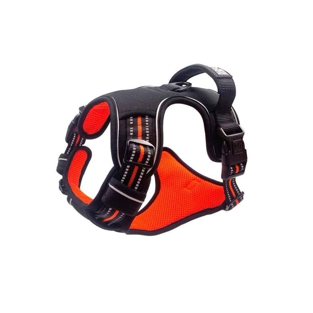M-Pets Hiking Soft Reflective Dog Harness Orange Size M
