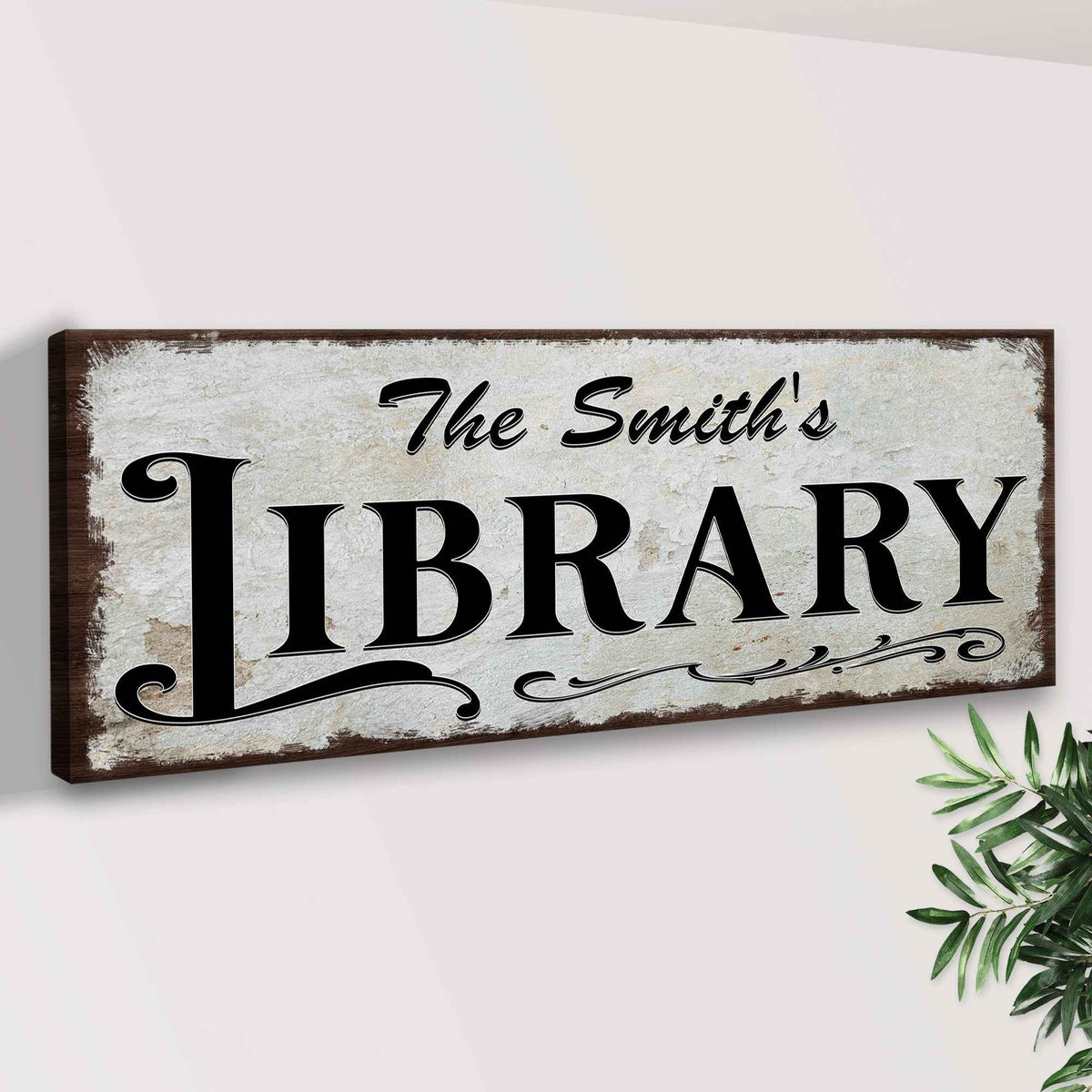 Personalized Library Sign III