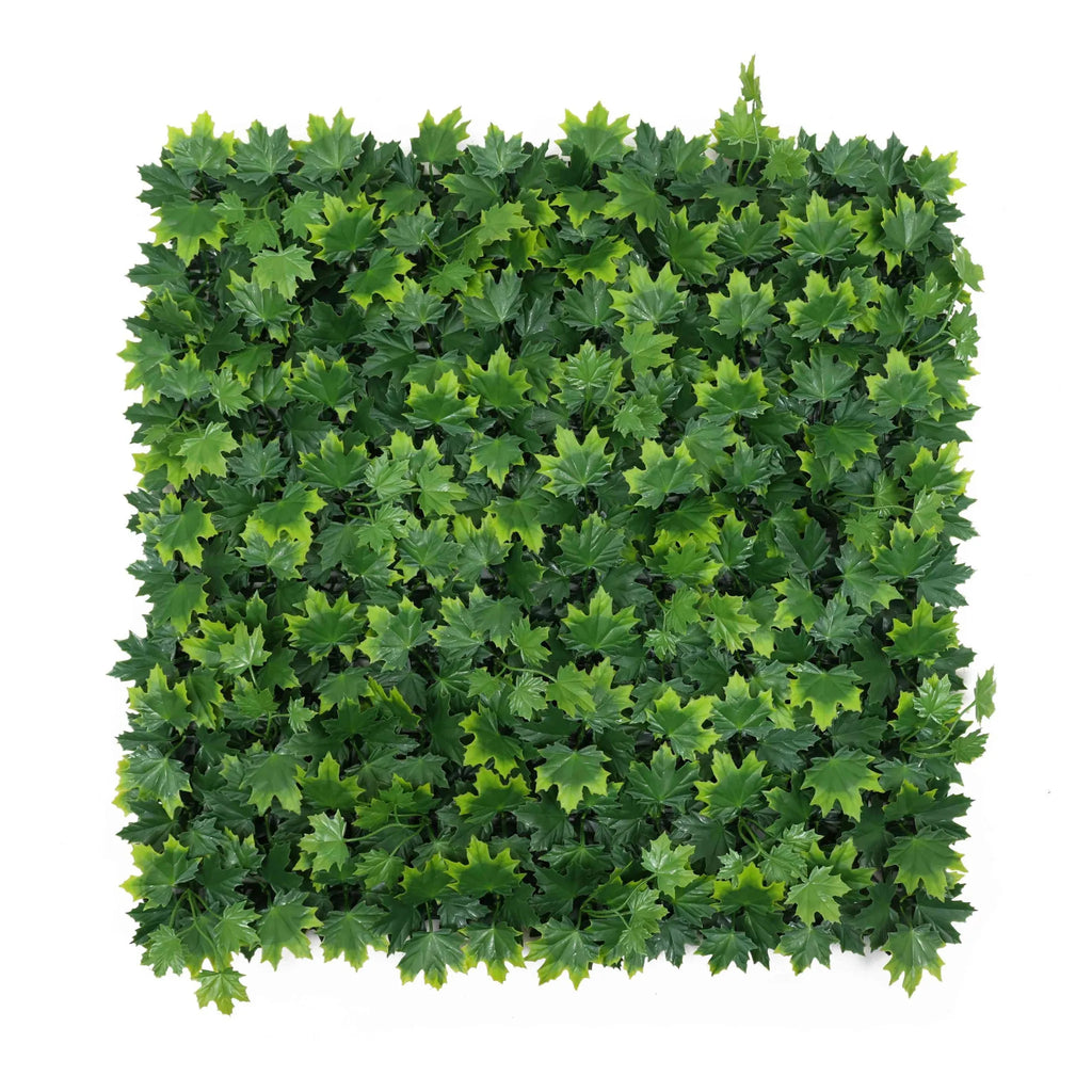 Maple Artificial Vertical Garden Green Wall Panel 40×40in 11 SQ FT – UV Resistant – Mega Sale