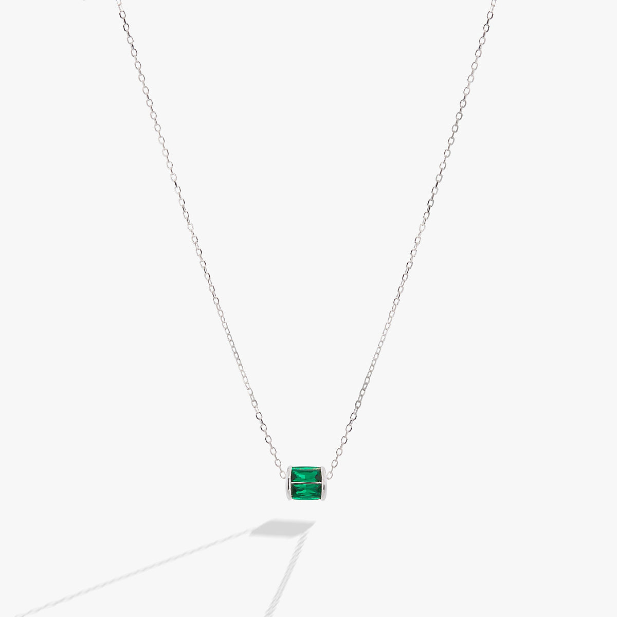 May Birthstone Precious Pendant Necklace