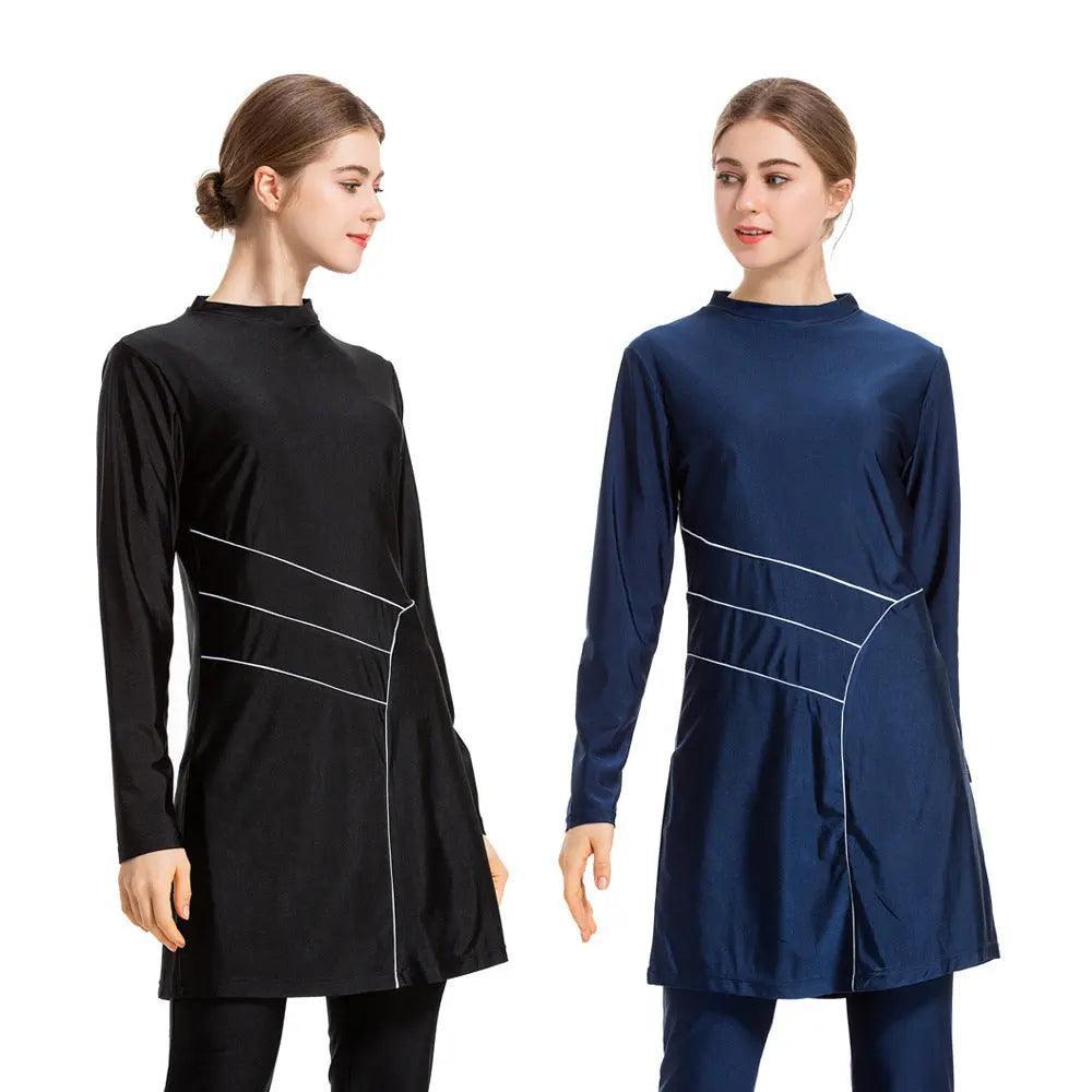 Muslim Women Swimsuit, 3 Pcs Burkini Modest Swimsuit (MB006)