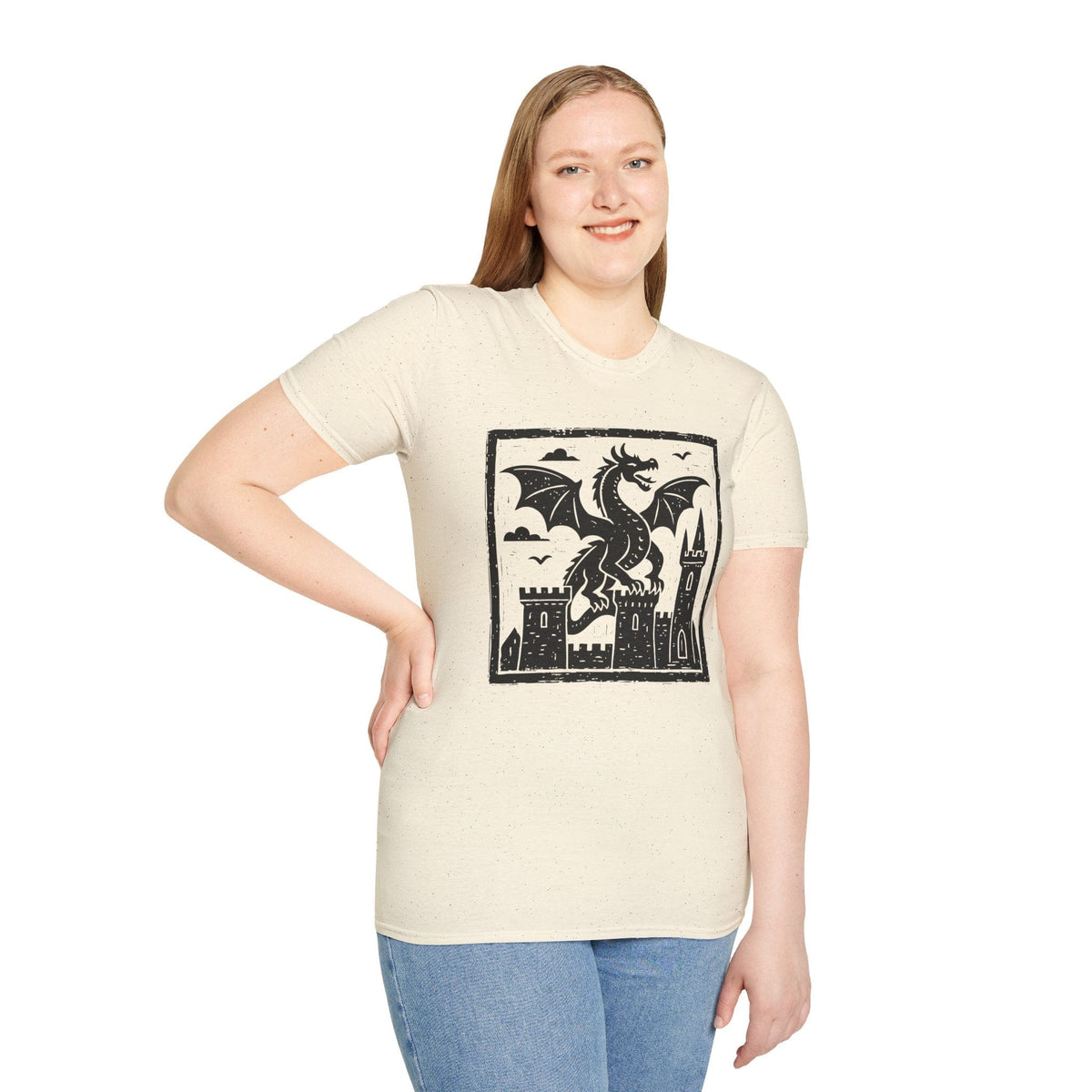 Medieval Woodcut Dragon Shirt