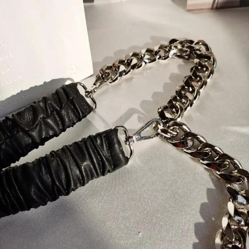 Metal Adjustable Chain Link Belts Fashion Belly Jewelry For Jeans Dresses Elegant Cool Style Lock Design Belts For Women Charming Belt
