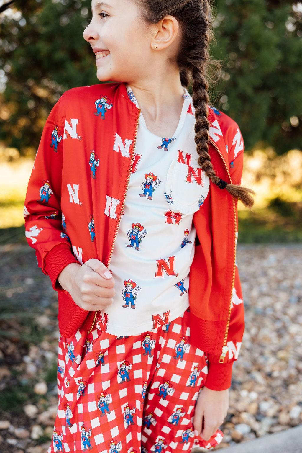 Nebraska Red Herbie Husker Satin Jacket