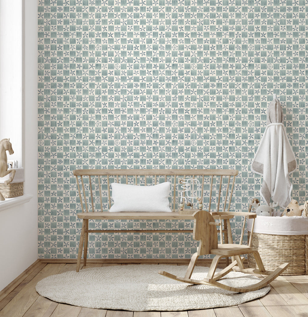 Shellie Wallpaper by Niranjana Mani Design