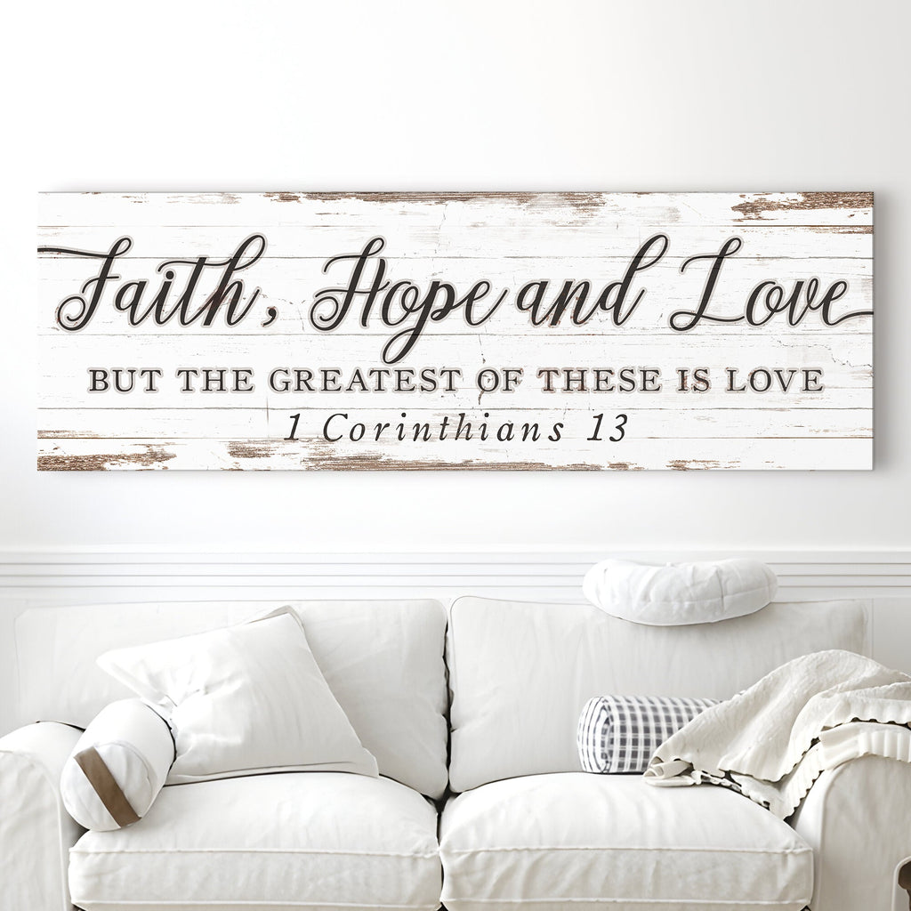 Faith Hope And Love 1 Corinthians 13 Faith Sign III