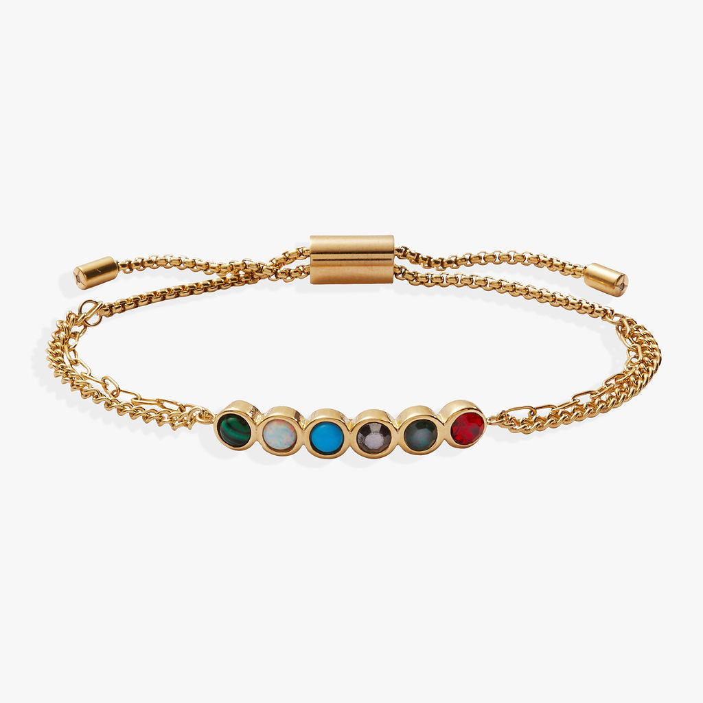 Mother Hidden Message Acrostic Bolo Bracelet