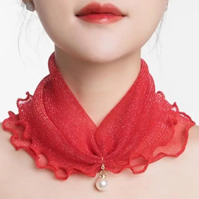 Neck Collars Fashion Scarves for Women And Girls Print Satin Silk Scarf Female Bandana Head Bib Scarfs For Ladies