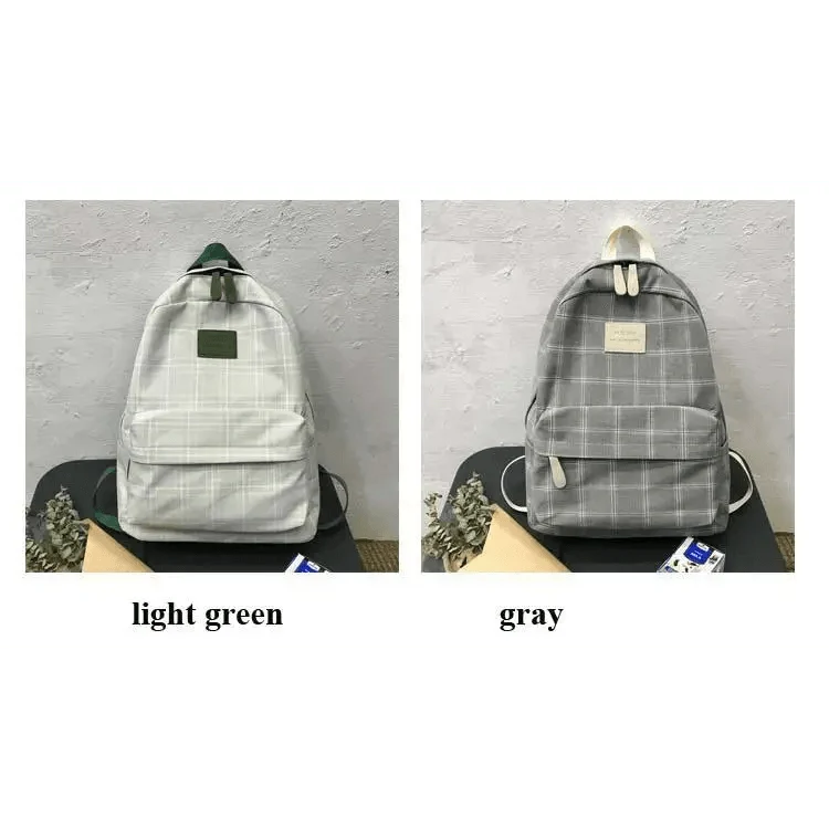 New Casual School Bag For Women And Girls Stylish Backpack Striped Book Packbags for Teenage