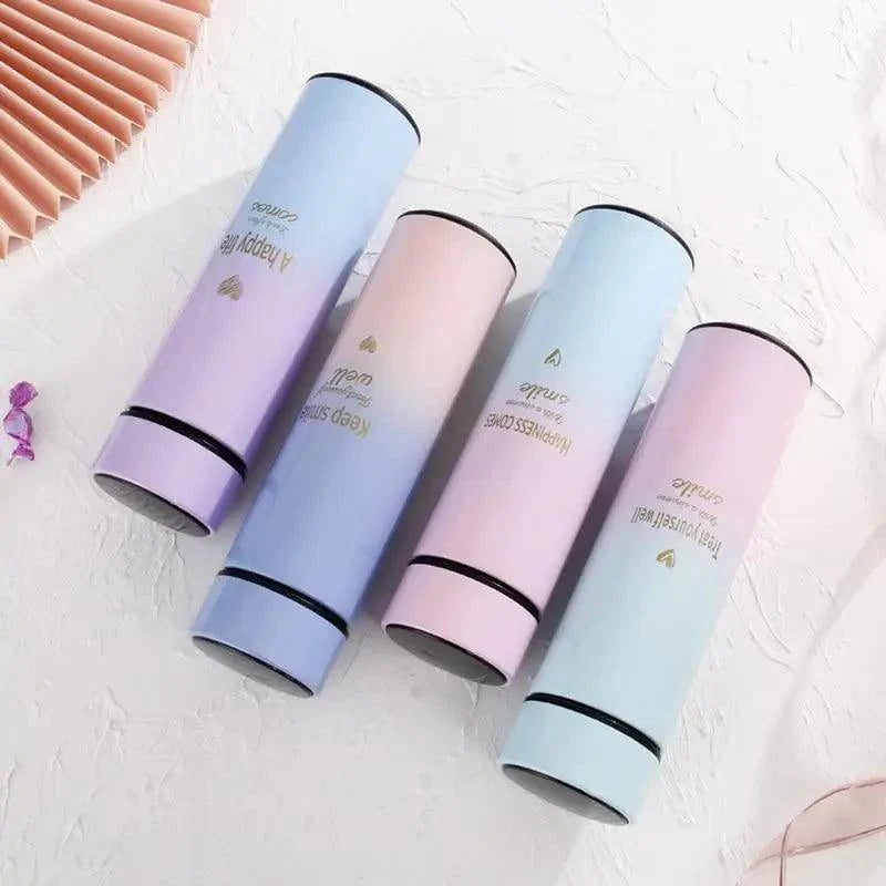 500ML Smart Thermos Water Bottle Led Digital Temperature Display Stainless Steel Coffee Thermal Mugs Intelligent Insulation Cups