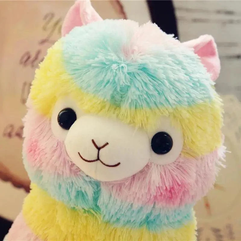 New Elegance 25cm Colorful Alpaca Plush Doll Baby Cute Animal Doll Soft Cotton stuffed doll Home Soft Toys Sleeping Mate Stuffed Plush Toys