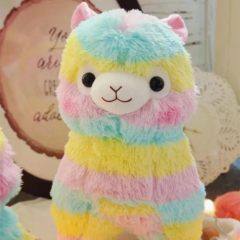 New Elegance 25cm Colorful Alpaca Plush Doll Baby Cute Animal Doll Soft Cotton stuffed doll Home Soft Toys Sleeping Mate Stuffed Plush Toys