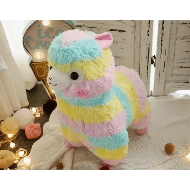 New Elegance 25cm Colorful Alpaca Plush Doll Baby Cute Animal Doll Soft Cotton stuffed doll Home Soft Toys Sleeping Mate Stuffed Plush Toys