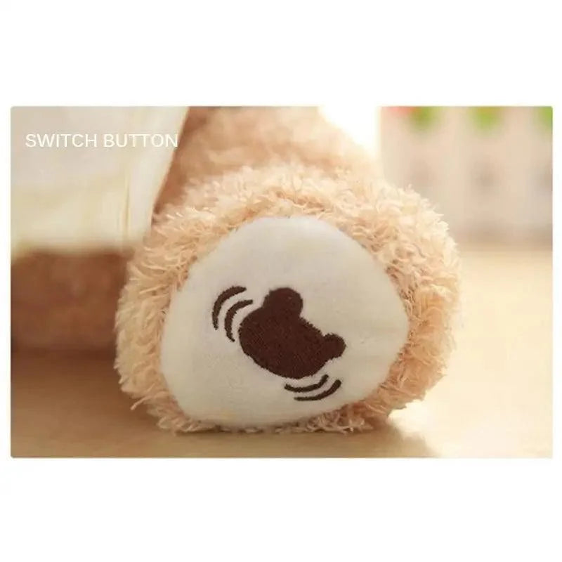 New Elegance 33cm Bear Plush Toys Play  Lovely Stuffed Animals Electric Music Bear Toys For Girls Cute Kids Christmas Birthday Gift